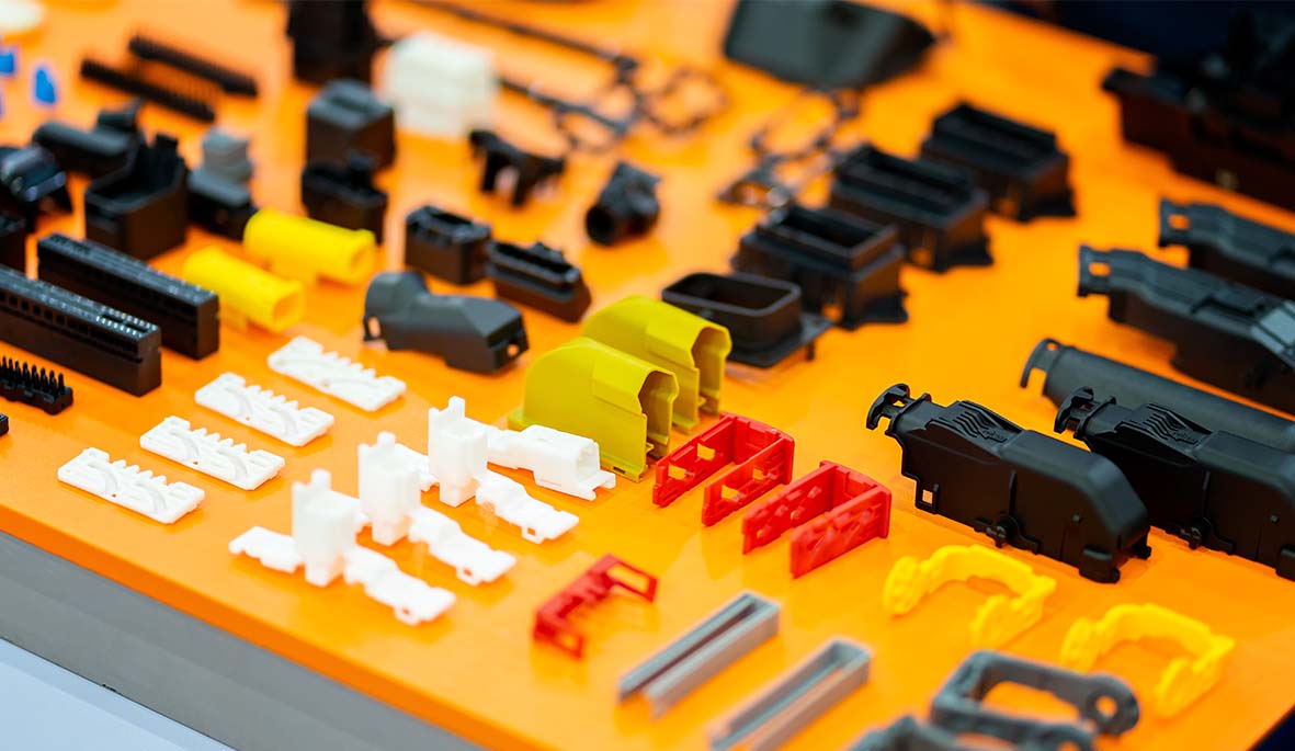 Injection moulding offers a wider range of material selection