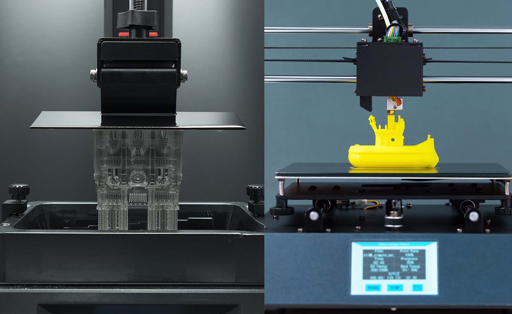 a comparison between sla (stereolithography) and fdm 3d printing