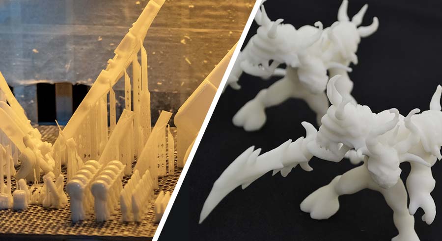 SLA Rapid Prototyping detailed action figures