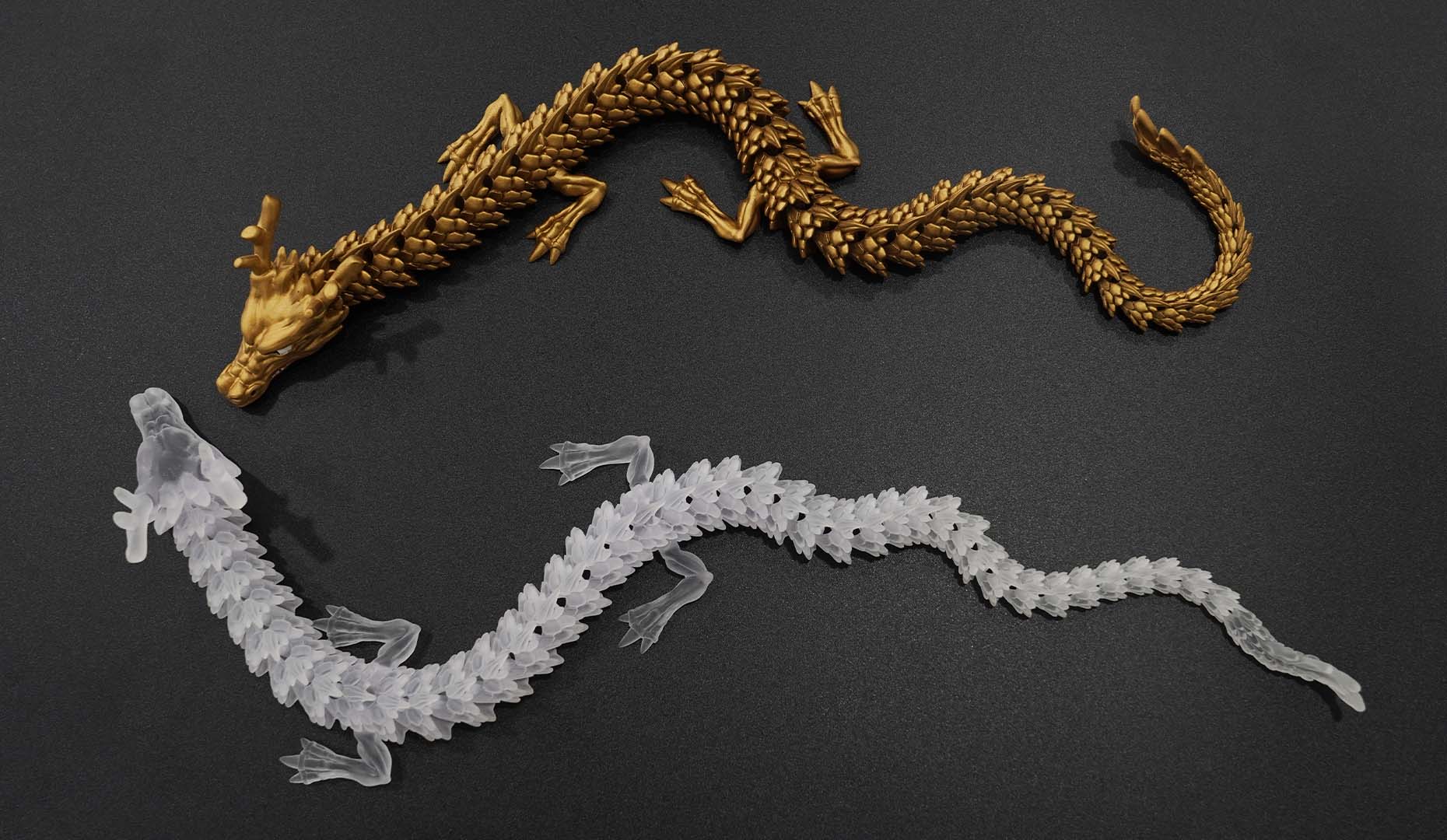 MJP 3D printed parts with painted and as-printed finish