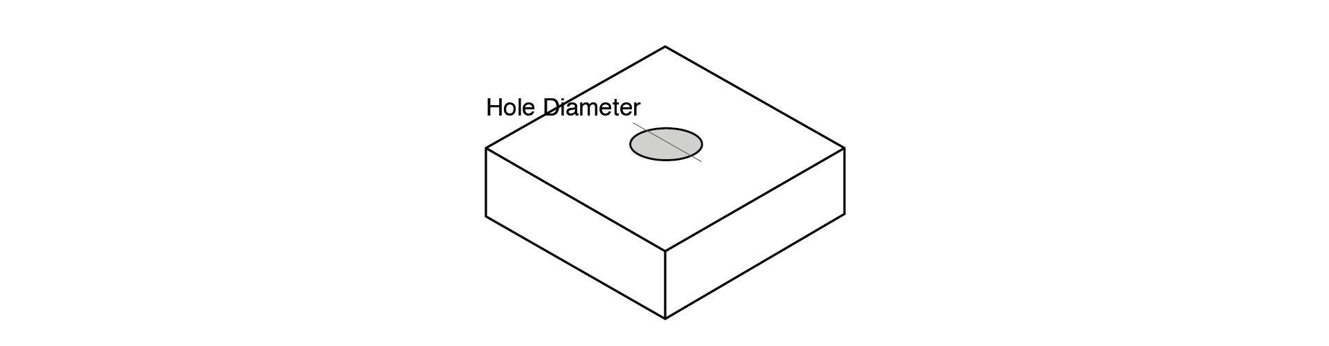 Designing hole diameters in 3D printing