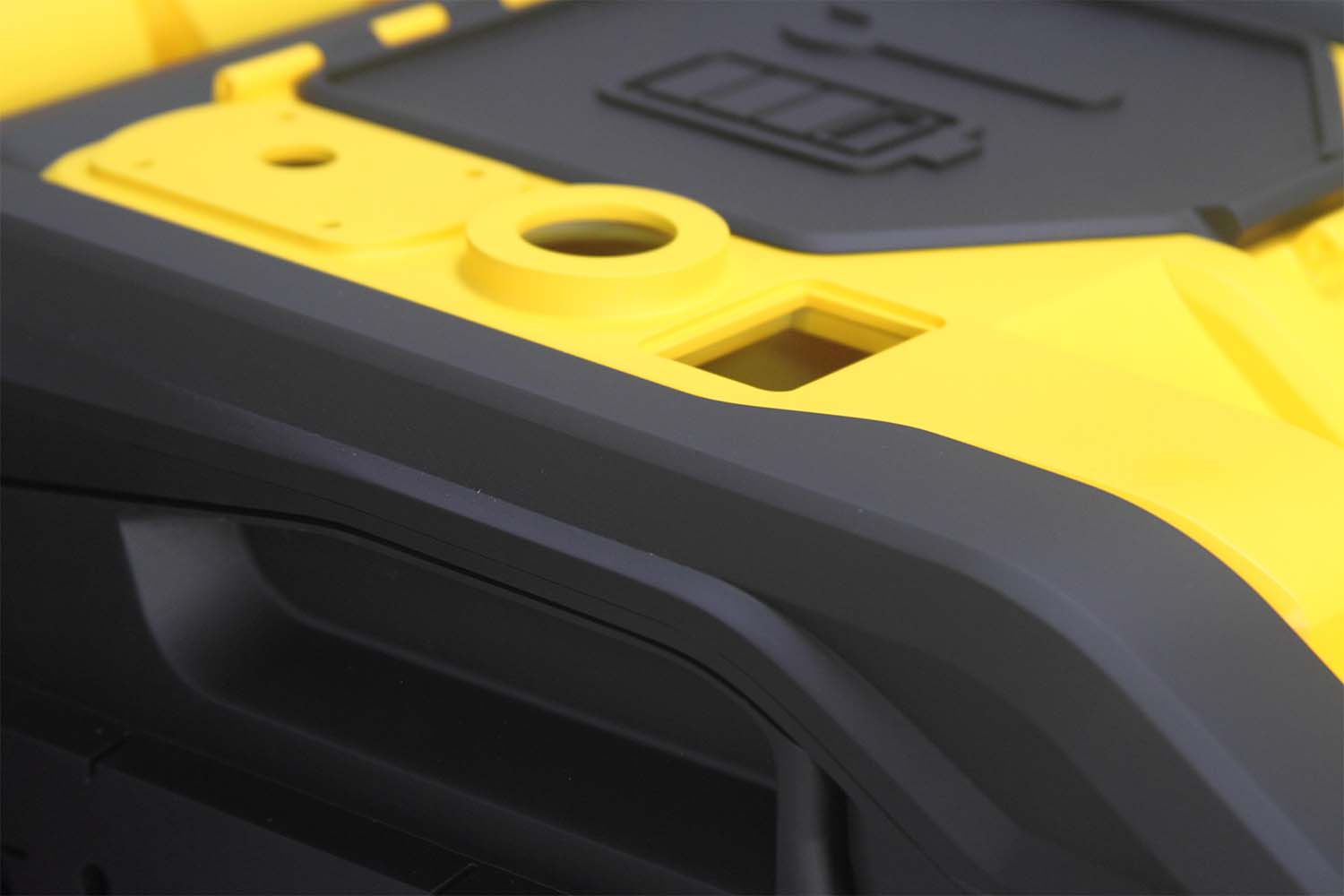 CNC machined yellow robot top case