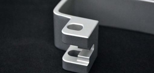 cnc machined part with clear anodize finish