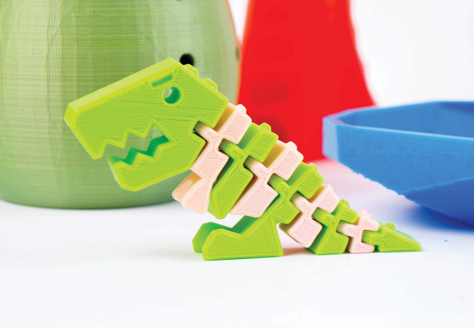 FDM 3D printed flexi rex