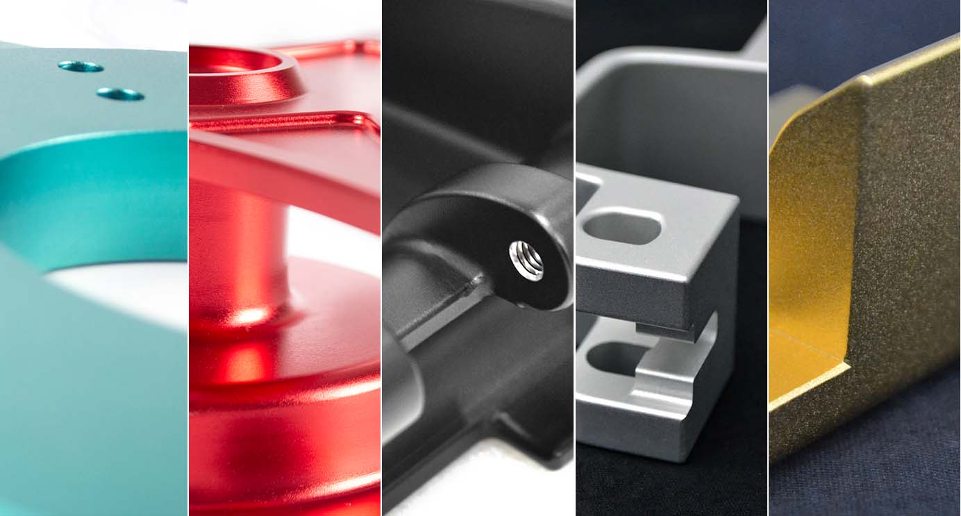 You can anodise aluminium in a wide range of colours including blue, red, gold, black and silver