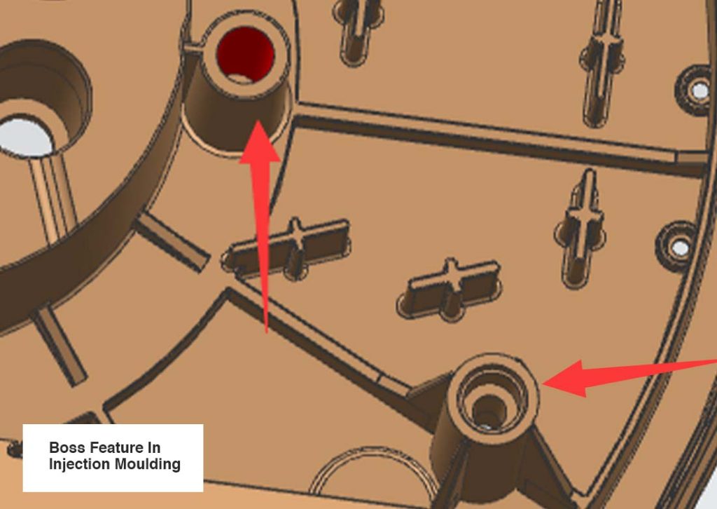 Example of Plastic injection moulding boss design
