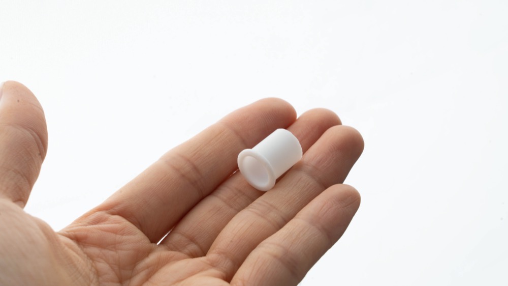 CNC machined small PET material part