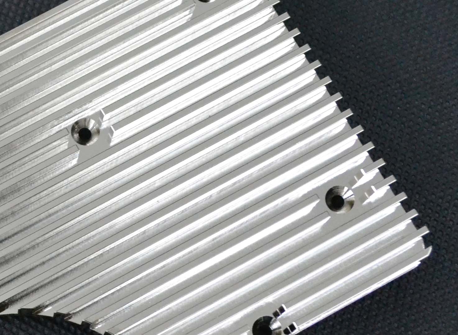 electroless nickel plating surface finish applied on CNC machined metal part